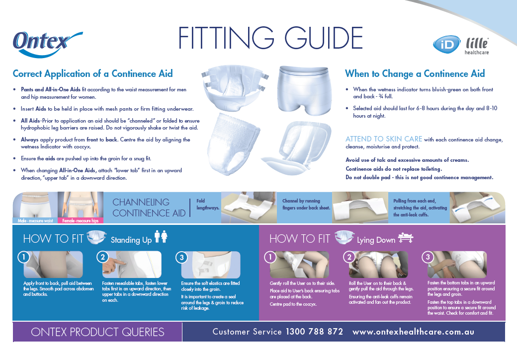 Incontinence Fitting Guide