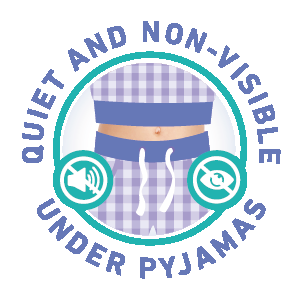 Quiet and non-visible under pyjamas